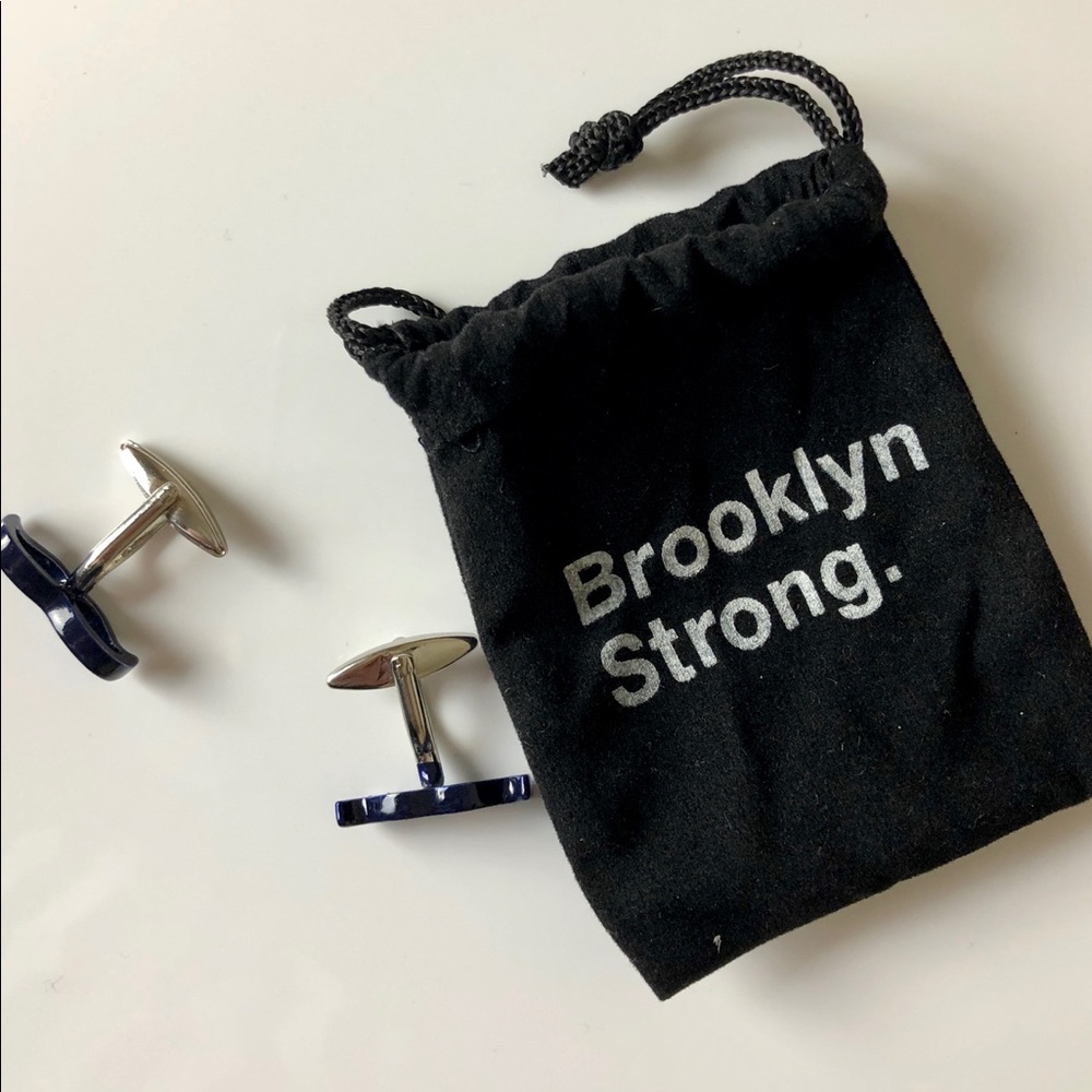Brooklyn Strong mustache Cufflinks *FAST SHIPPING*